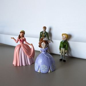 Disney Jr Sophia The First 1st Figures King Queen Prince James Cake Topper 4pc